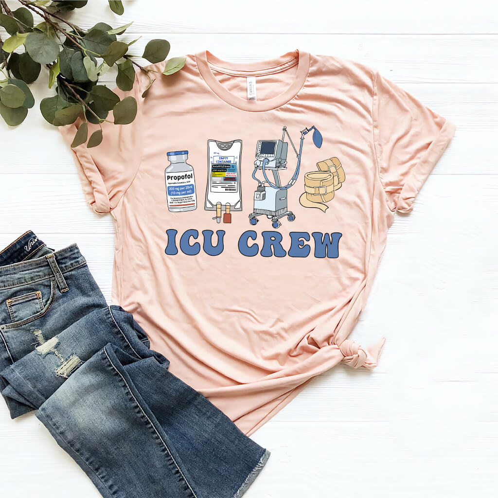 ICU Crew Nurse Tee - Intensive Care Unit T-shirt