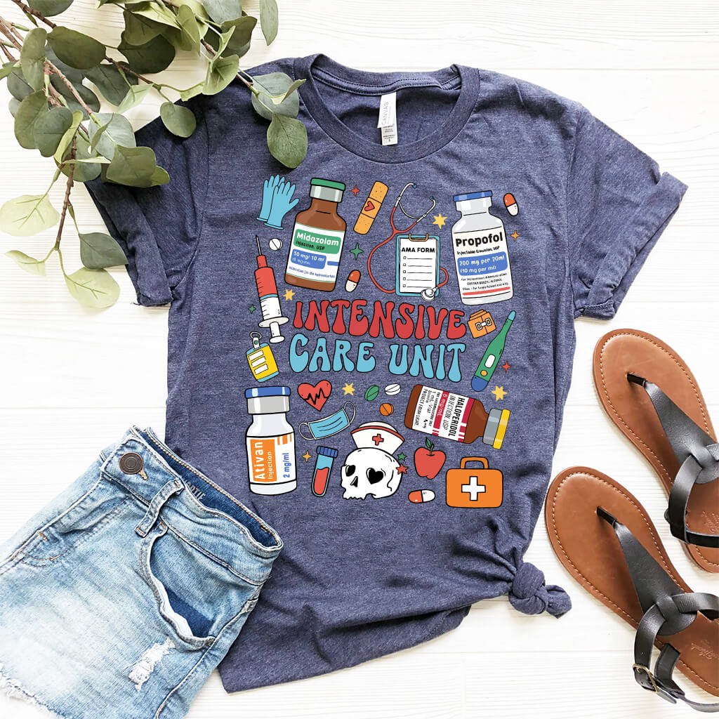 Intensive Care Unit Nurse Objects Tee - ICU Shirt