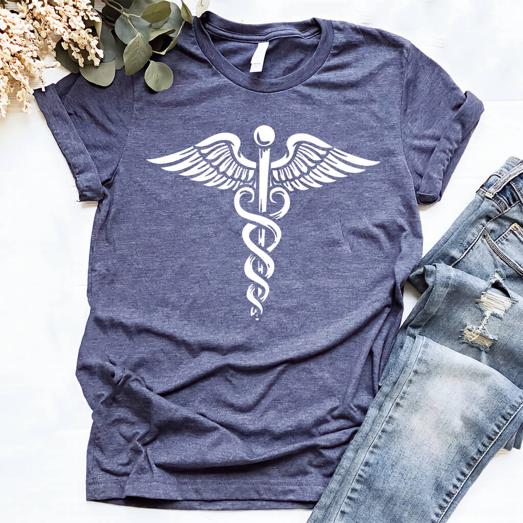 Nurse Caduceus Symbol Tee