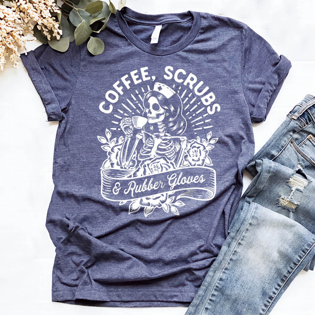 Funny Coffee Scrubs and Rubber Gloves Shirt