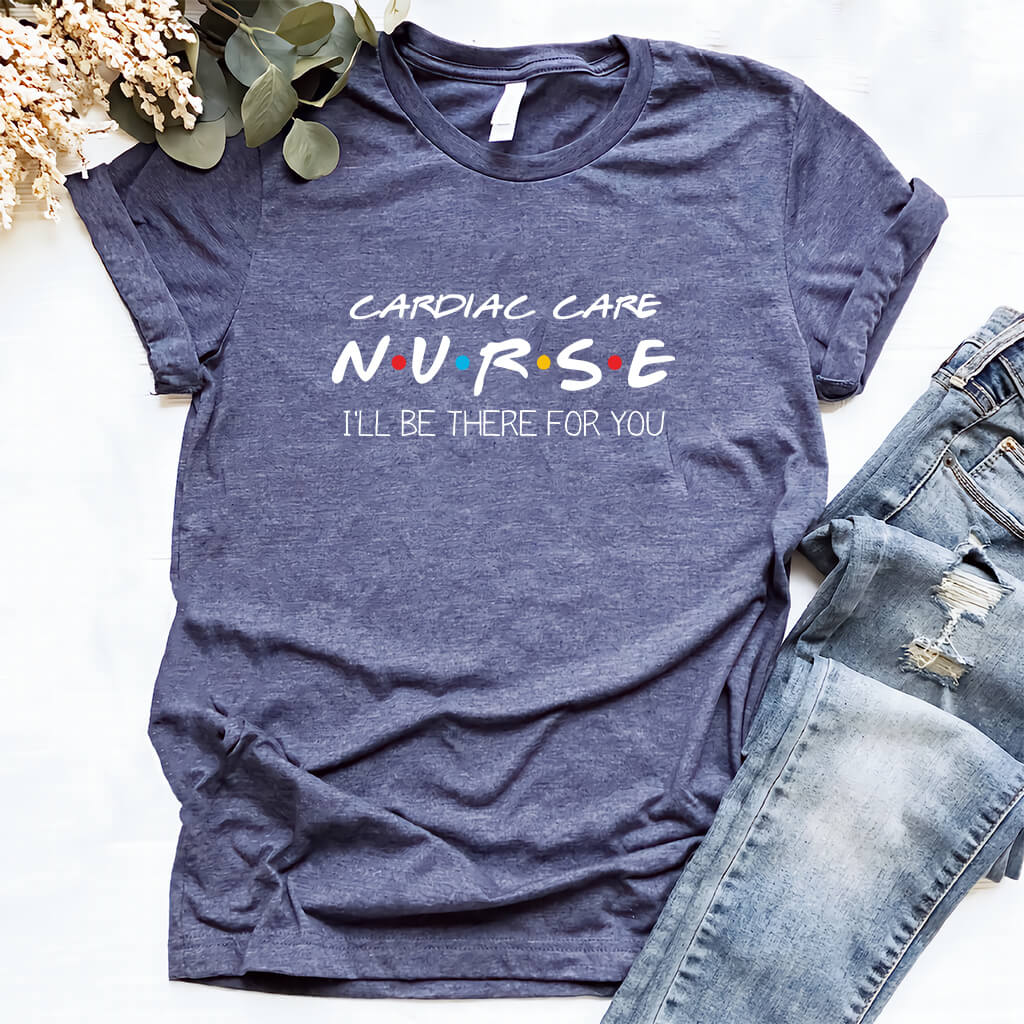 Cardiac Care Nurse T-shirt in Friends Theme