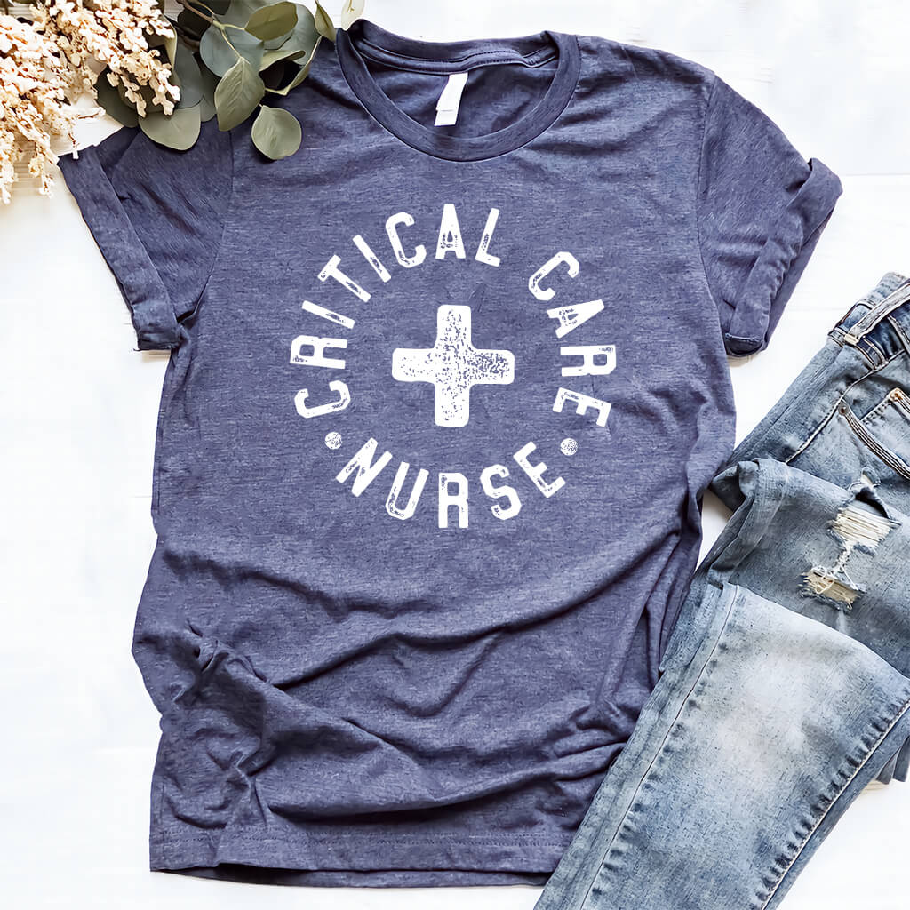 Critical Care Nurse Retro T-shirt