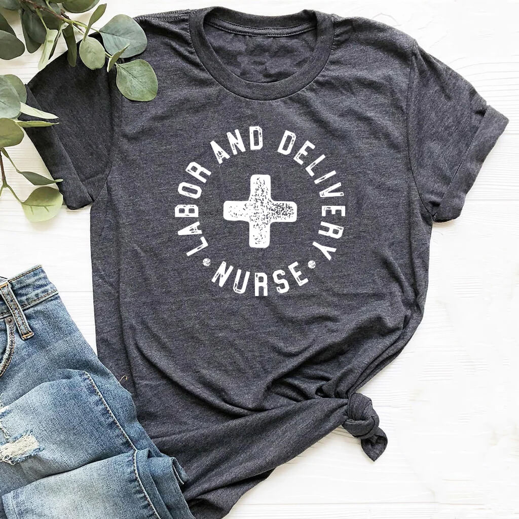 Labor and Delivery Nurse Retro T-shirt