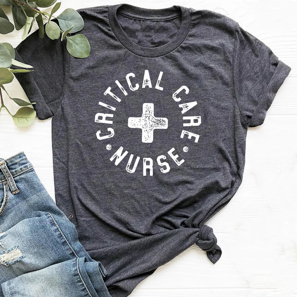 Critical Care Nurse Retro T-shirt