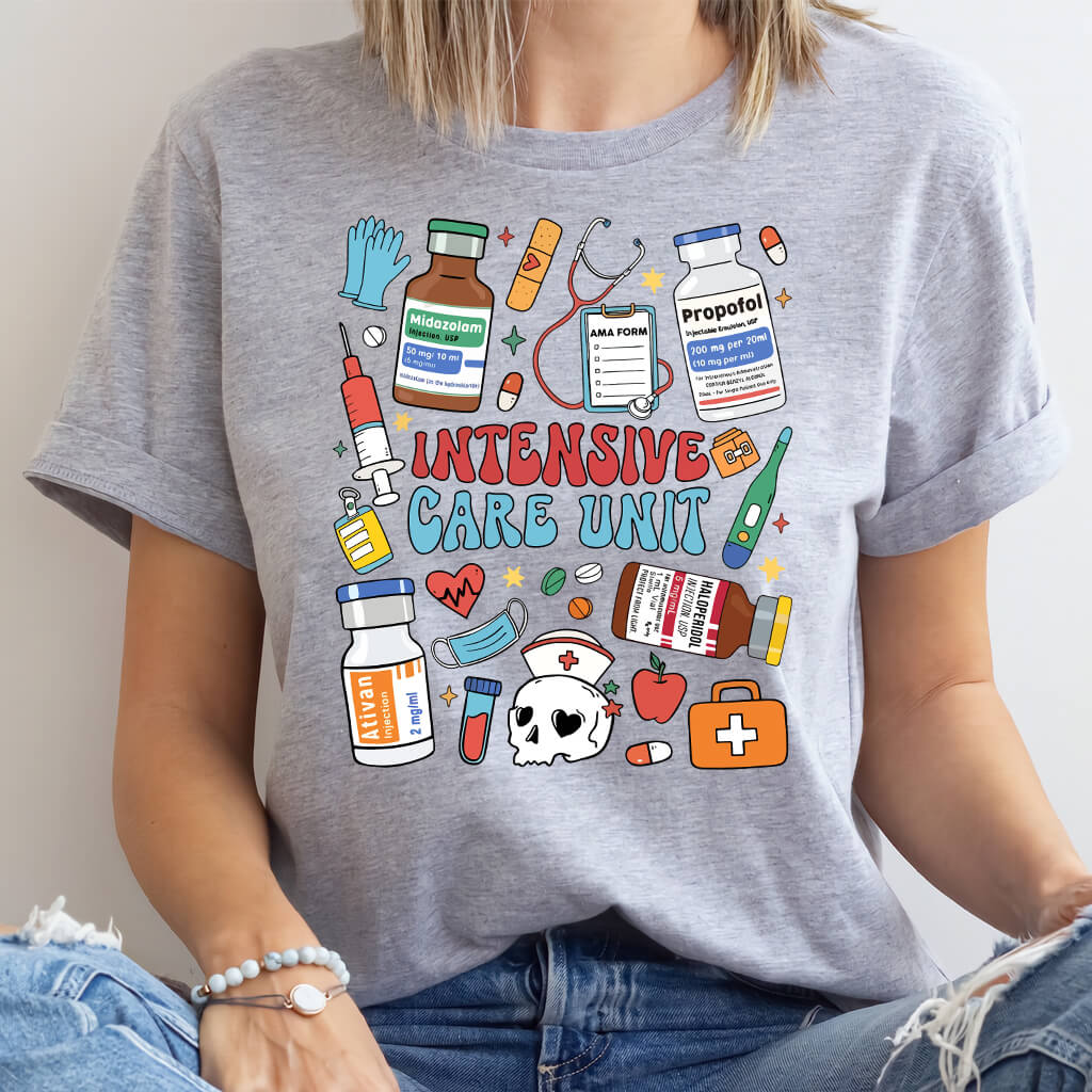 Intensive Care Unit Nurse Objects Tee - ICU Shirt