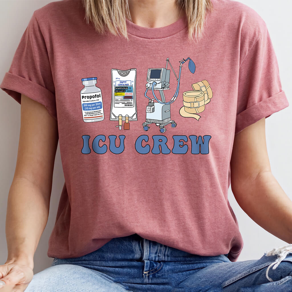ICU Crew Nurse Tee - Intensive Care Unit T-shirt