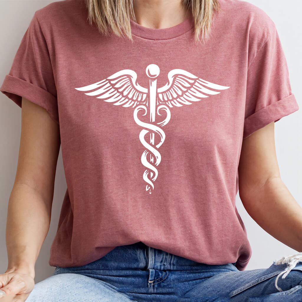 Nurse Caduceus Symbol Tee