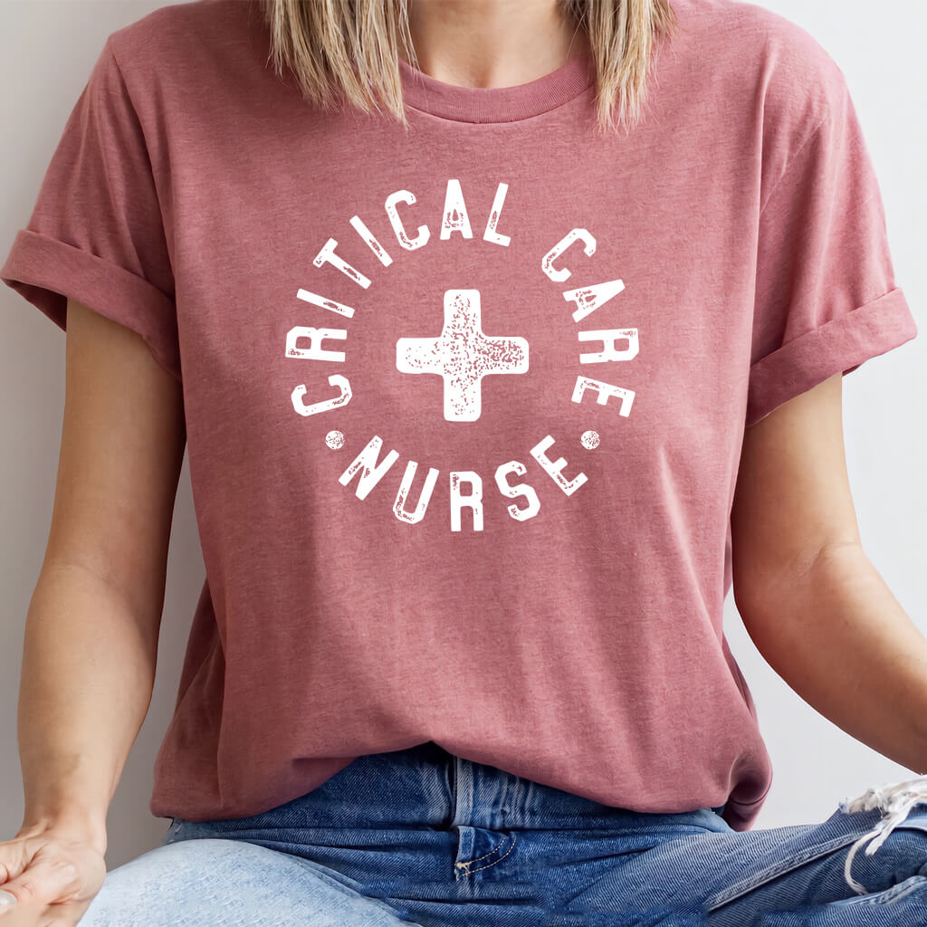 Critical Care Nurse Retro T-shirt