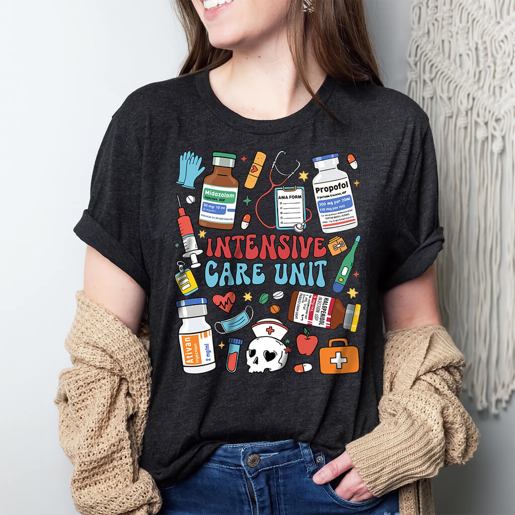 Intensive Care Unit Nurse Objects Tee - ICU Shirt