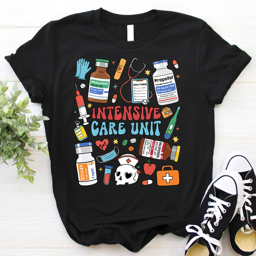 Intensive Care Unit Nurse Objects Tee - ICU Shirt