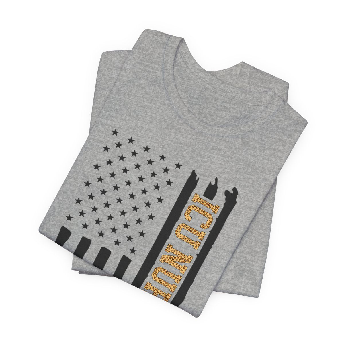 Cheetah Intensive Care ICU Nurse U.S Flag Tee