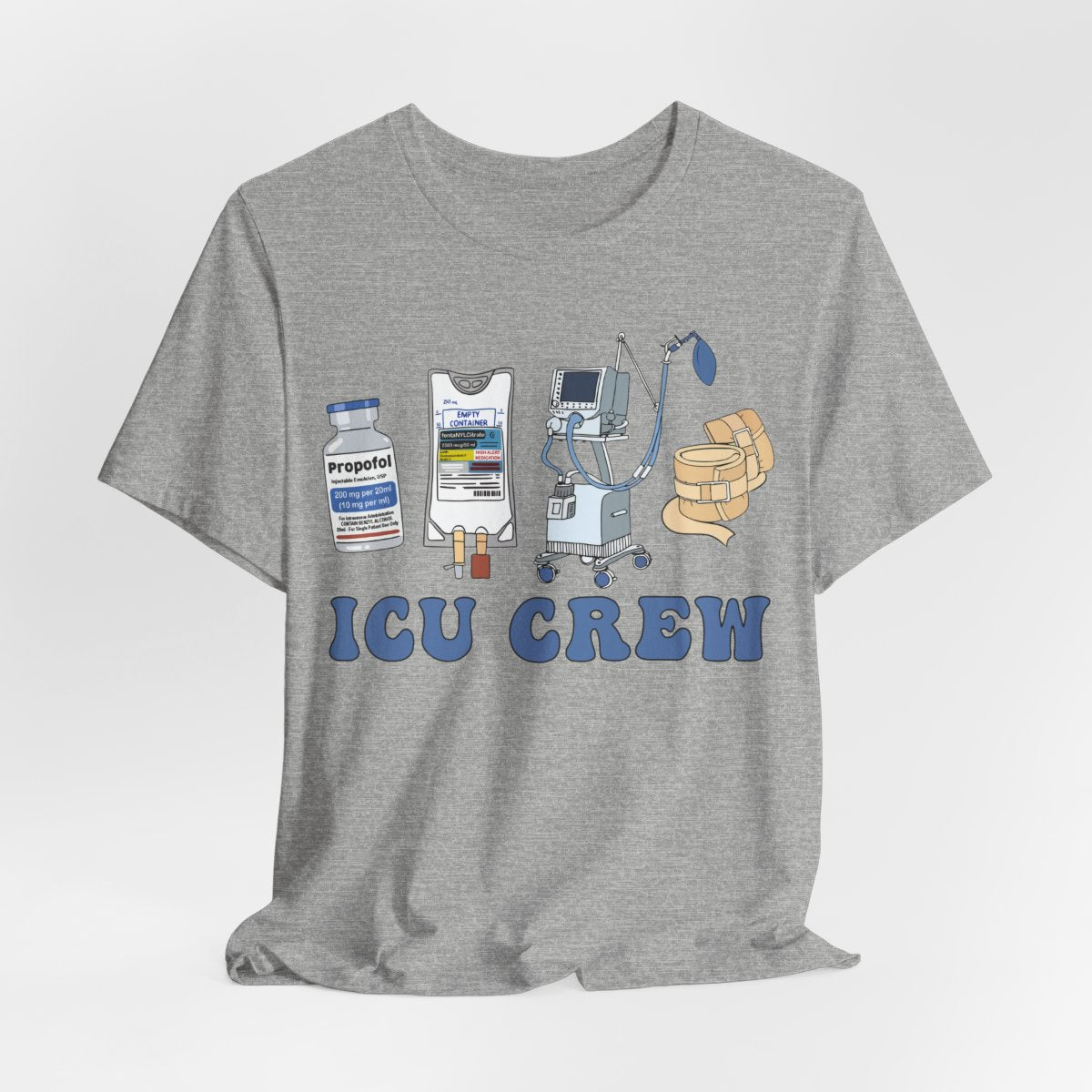 ICU Crew Nurse Tee - Intensive Care Unit T-shirt