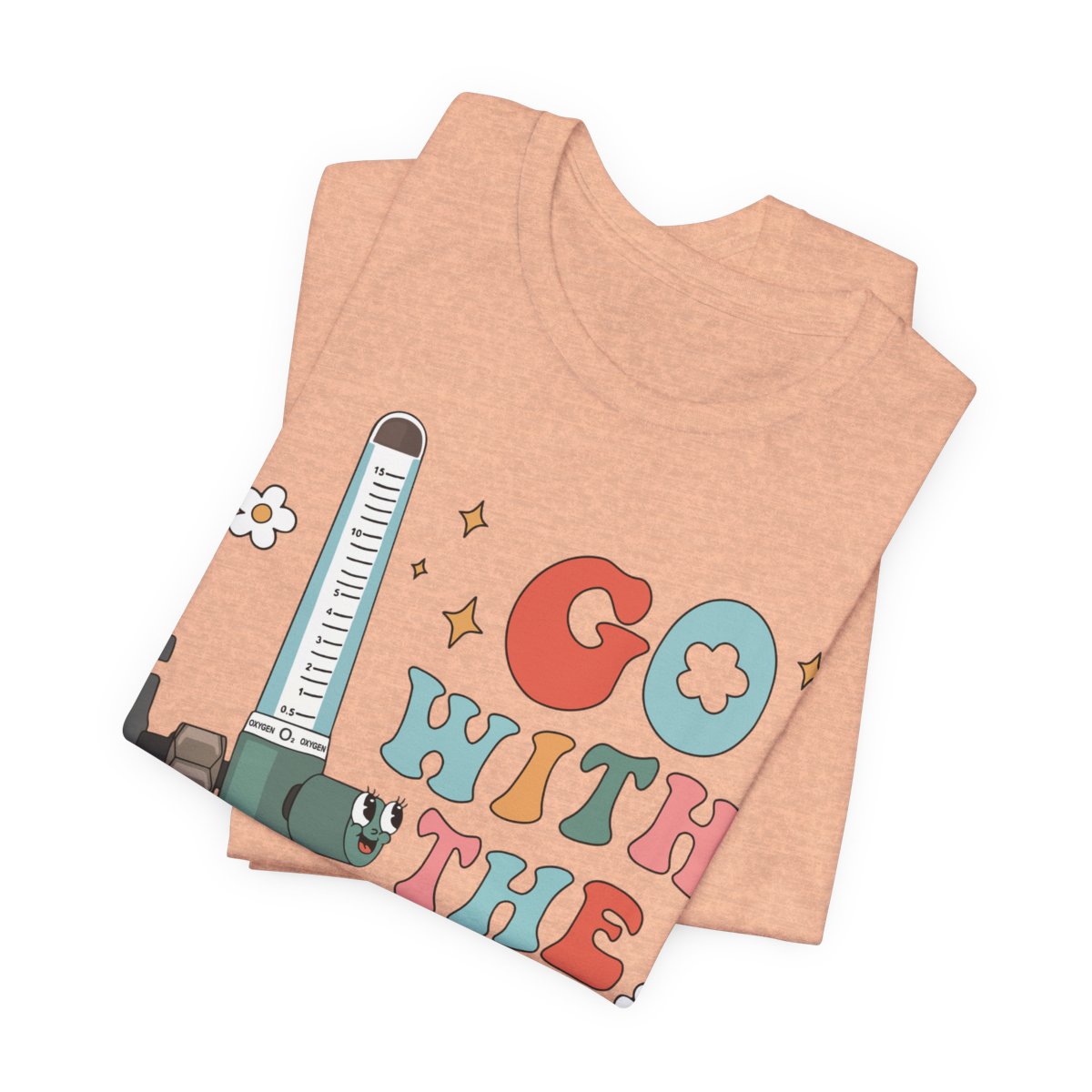 Go with the Flow Funny ICU Nurse Shirt - Intensive Care Unit Tee