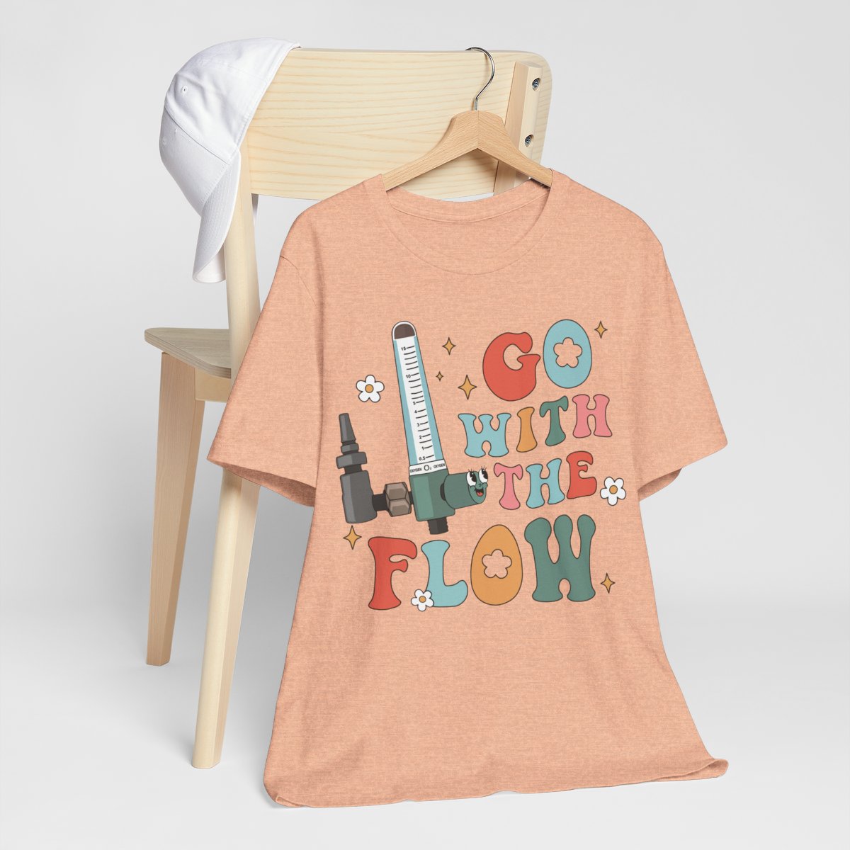 Go with the Flow Funny ICU Nurse Shirt - Intensive Care Unit Tee