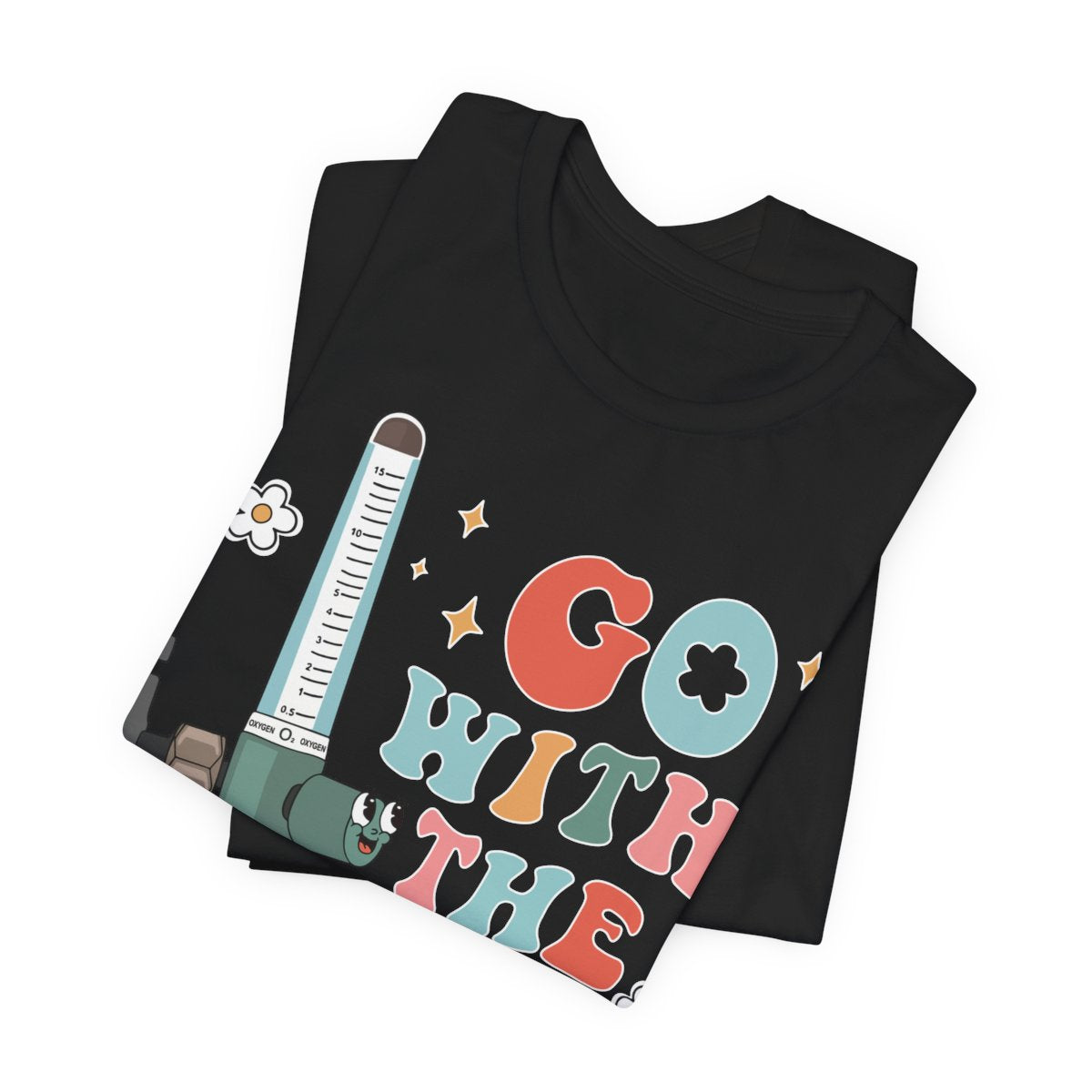 Go with the Flow Funny ICU Nurse Shirt - Intensive Care Unit Tee