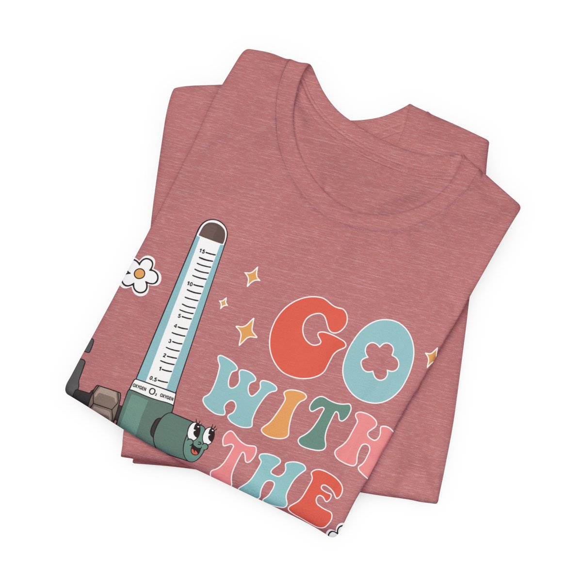 Go with the Flow Funny ICU Nurse Shirt - Intensive Care Unit Tee