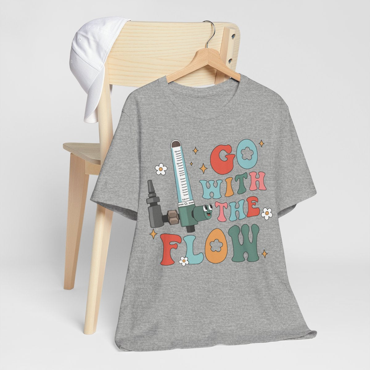 Go with the Flow Funny ICU Nurse Shirt - Intensive Care Unit Tee
