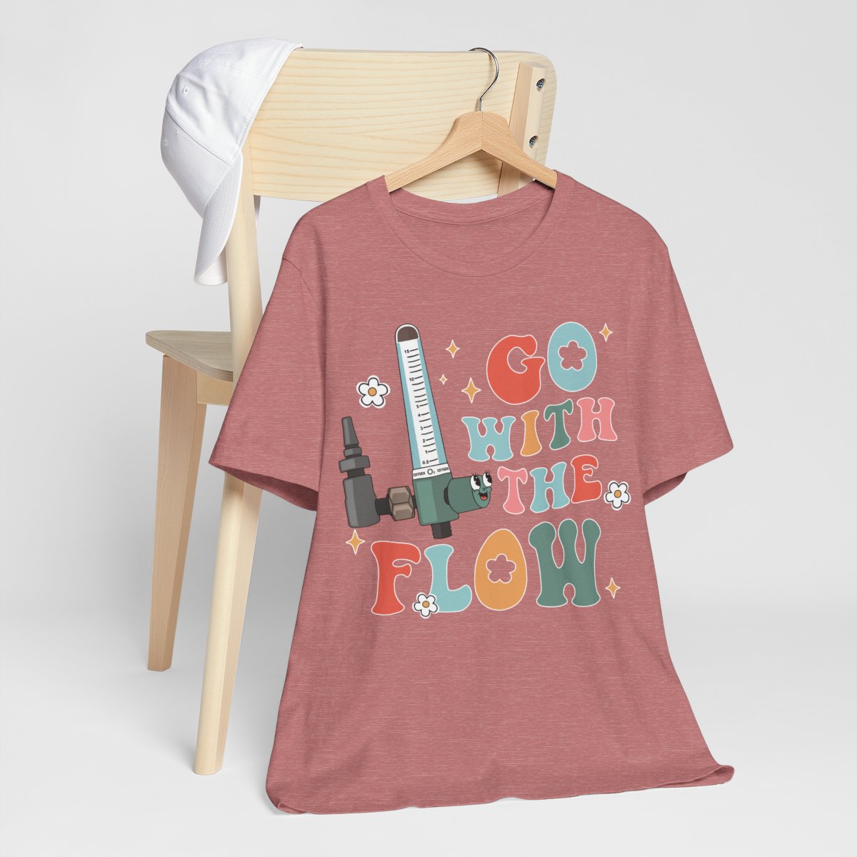 Go with the Flow Funny ICU Nurse Shirt - Intensive Care Unit Tee