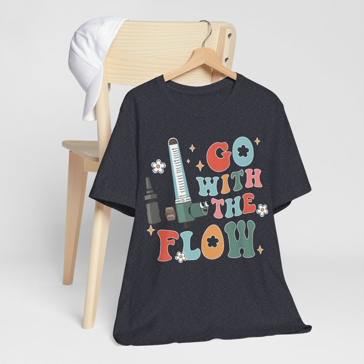 Go with the Flow Funny ICU Nurse Shirt - Intensive Care Unit Tee