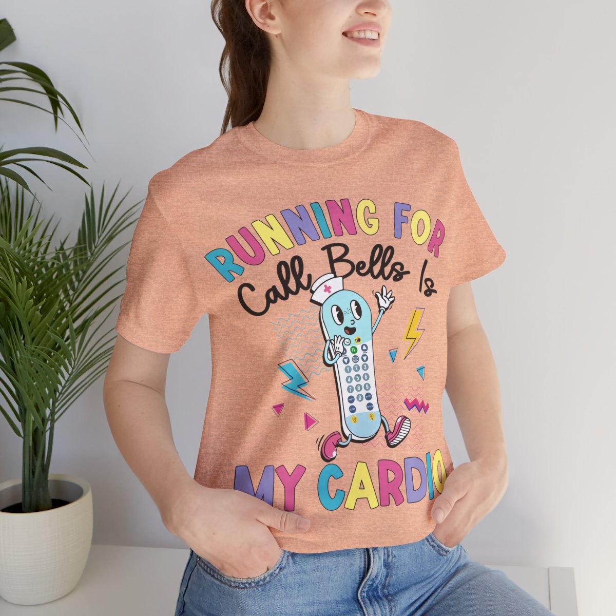 Funny ICU Nurse Shirt - Running for Call Bells is my Cardio Tee