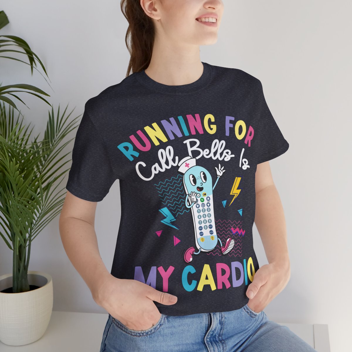 Funny ICU Nurse Shirt - Running for Call Bells is my Cardio Tee