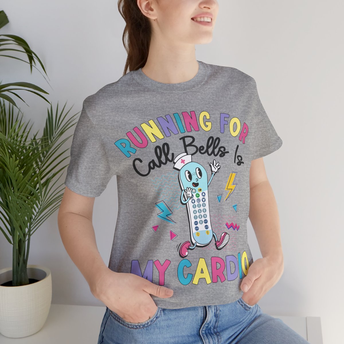 Funny ICU Nurse Shirt - Running for Call Bells is my Cardio Tee