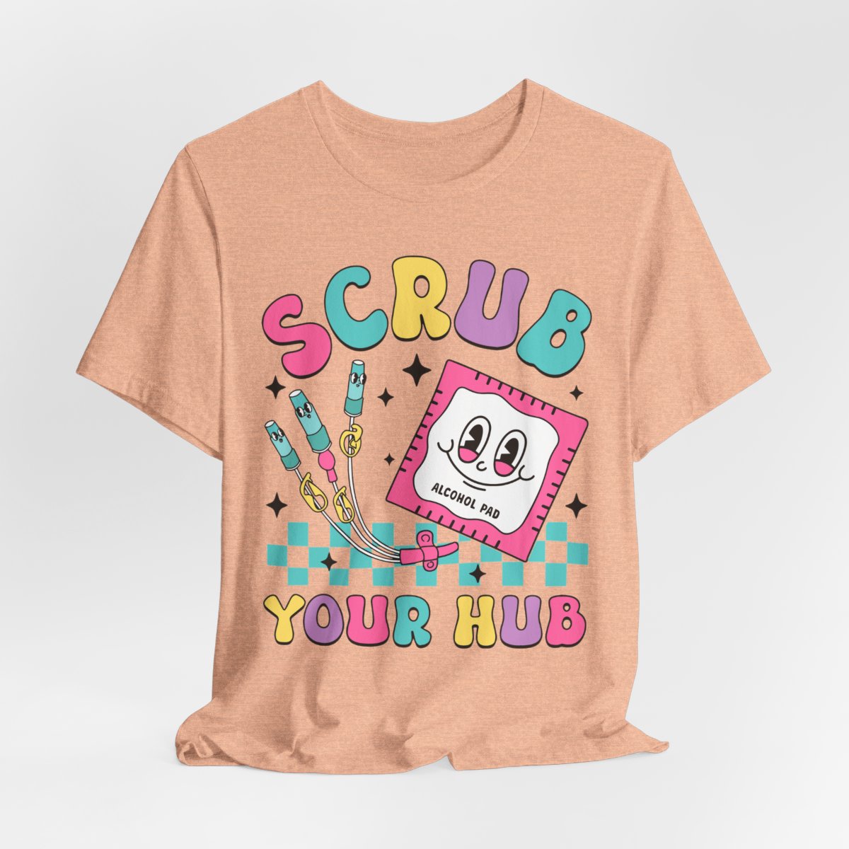 Scrub your Hub Funny ICU Nurse Tee
