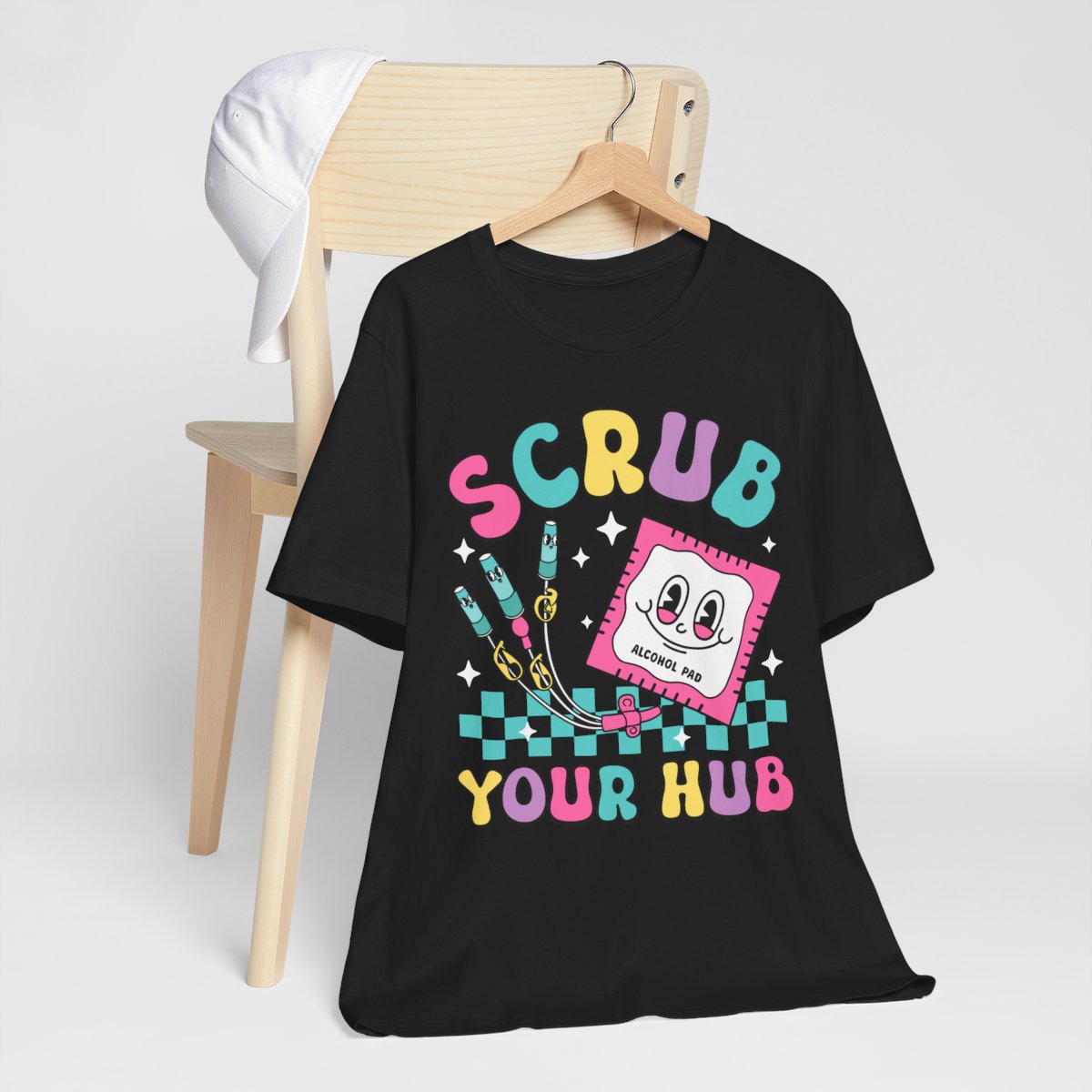 Scrub your Hub Funny ICU Nurse Tee