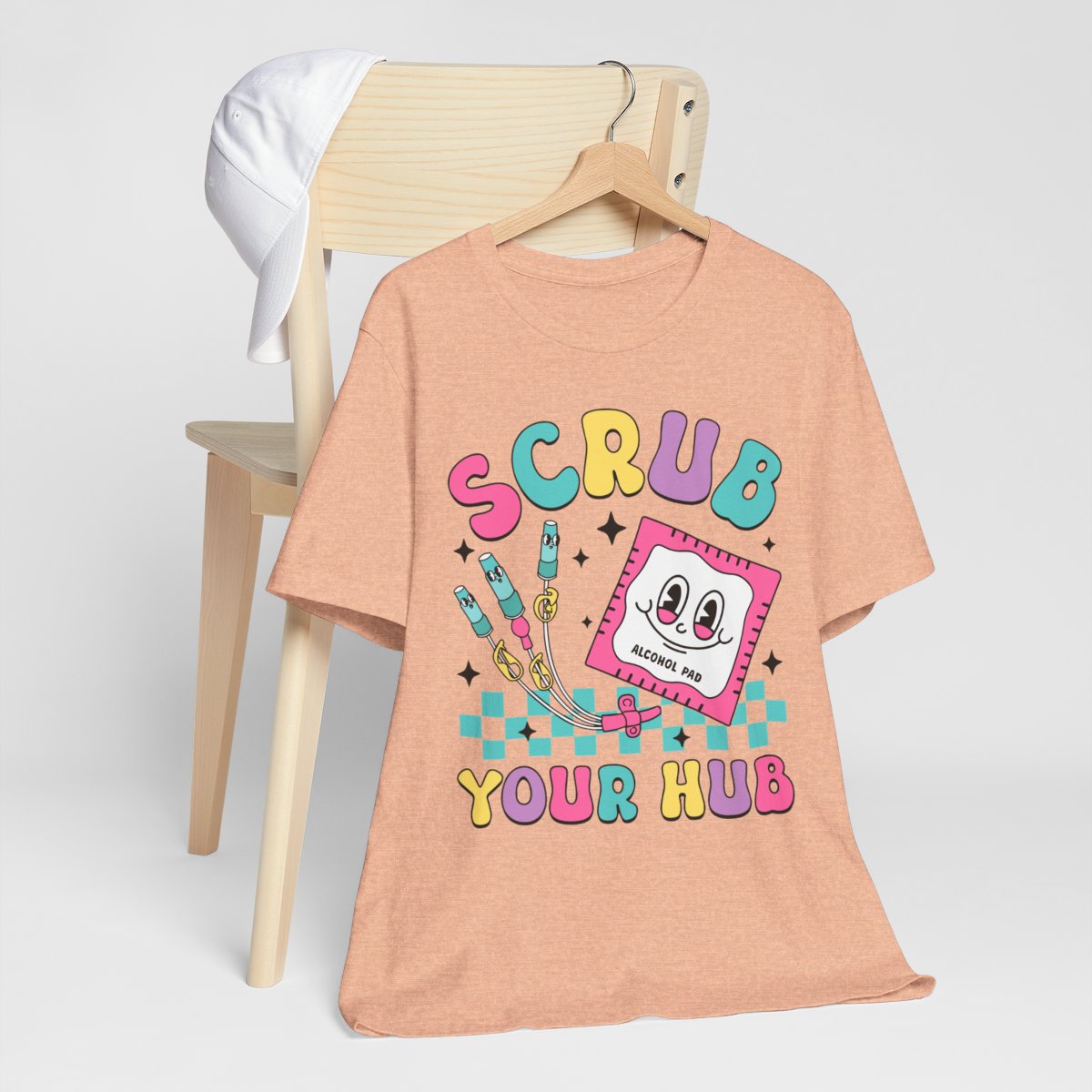 Scrub your Hub Funny ICU Nurse Tee
