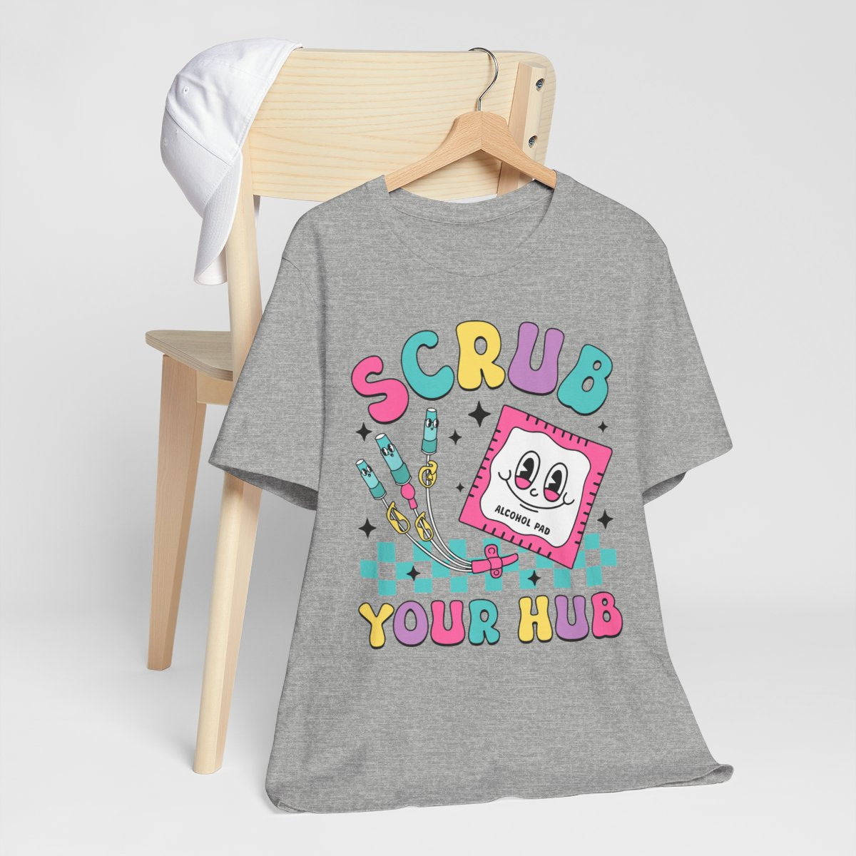 Scrub your Hub Funny ICU Nurse Tee