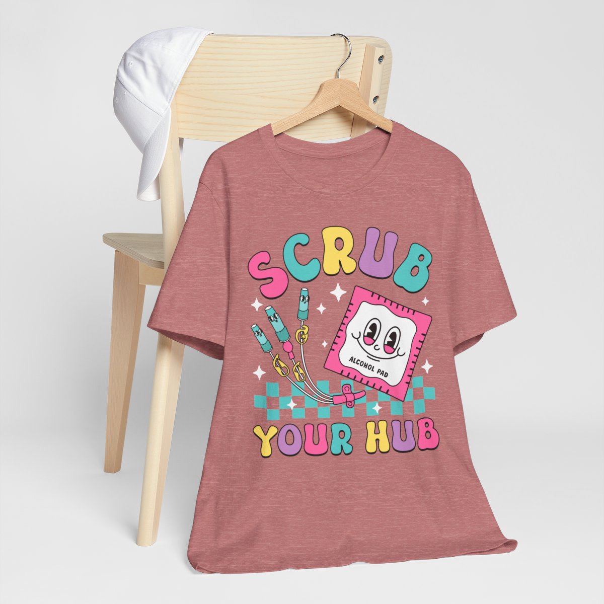 Scrub your Hub Funny ICU Nurse Tee