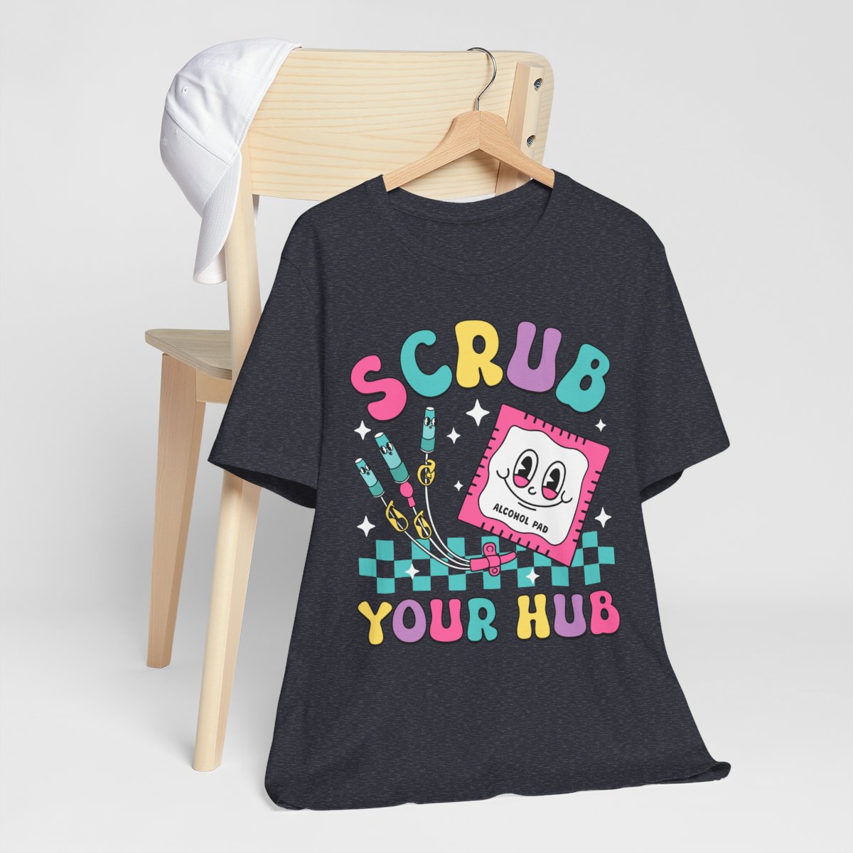 Scrub your Hub Funny ICU Nurse Tee