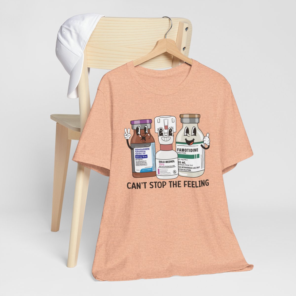 Can't Stop the Feeling Funny ICU Nurse T-shirt - Intensive Care Unit Tee