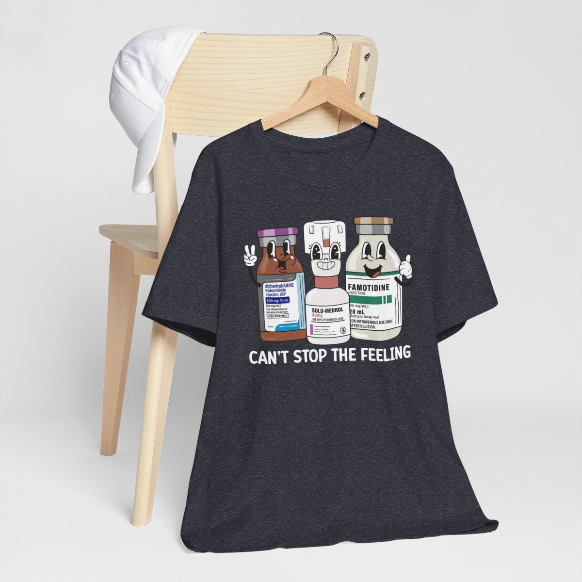 Can't Stop the Feeling Funny ICU Nurse T-shirt - Intensive Care Unit Tee