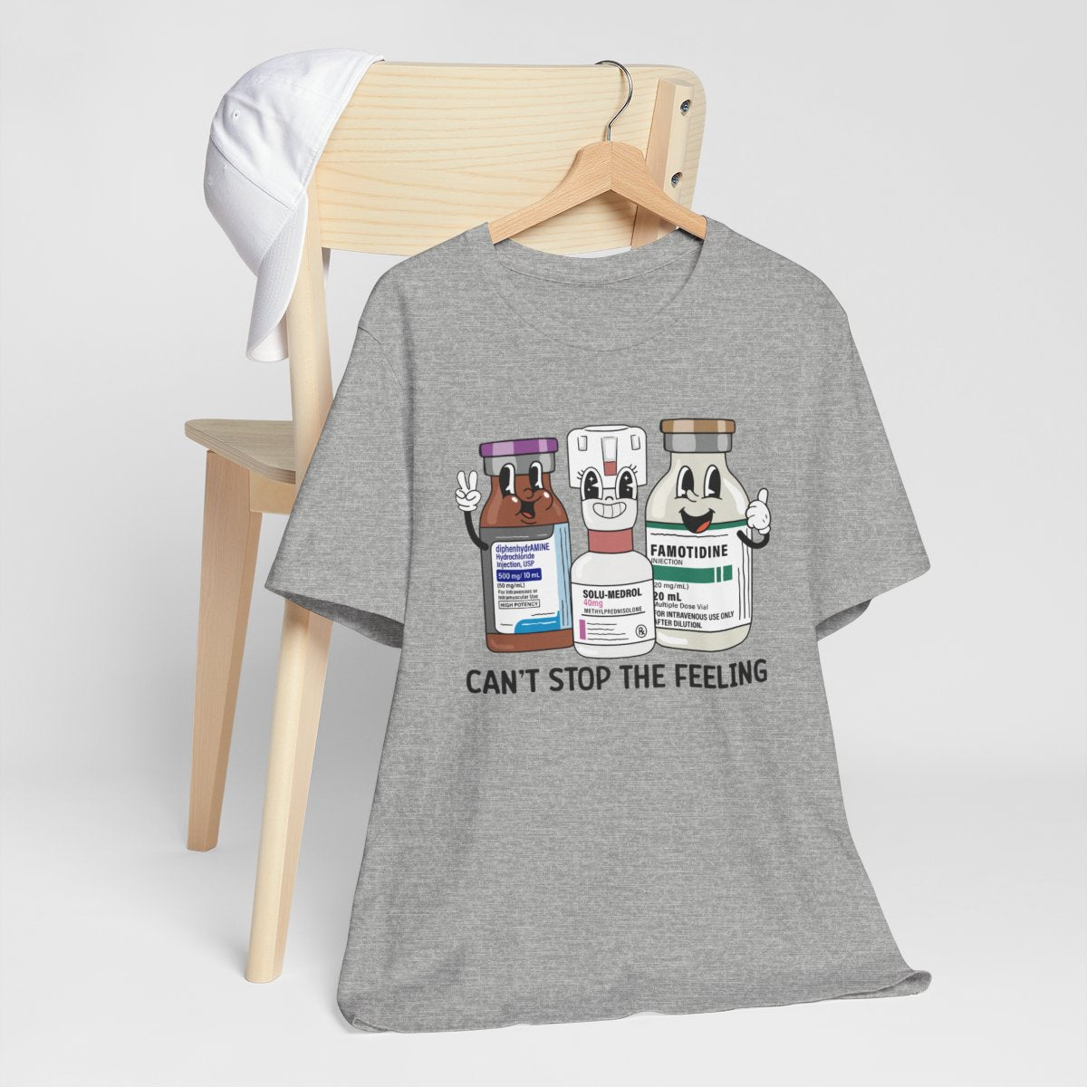 Can't Stop the Feeling Funny ICU Nurse T-shirt - Intensive Care Unit Tee