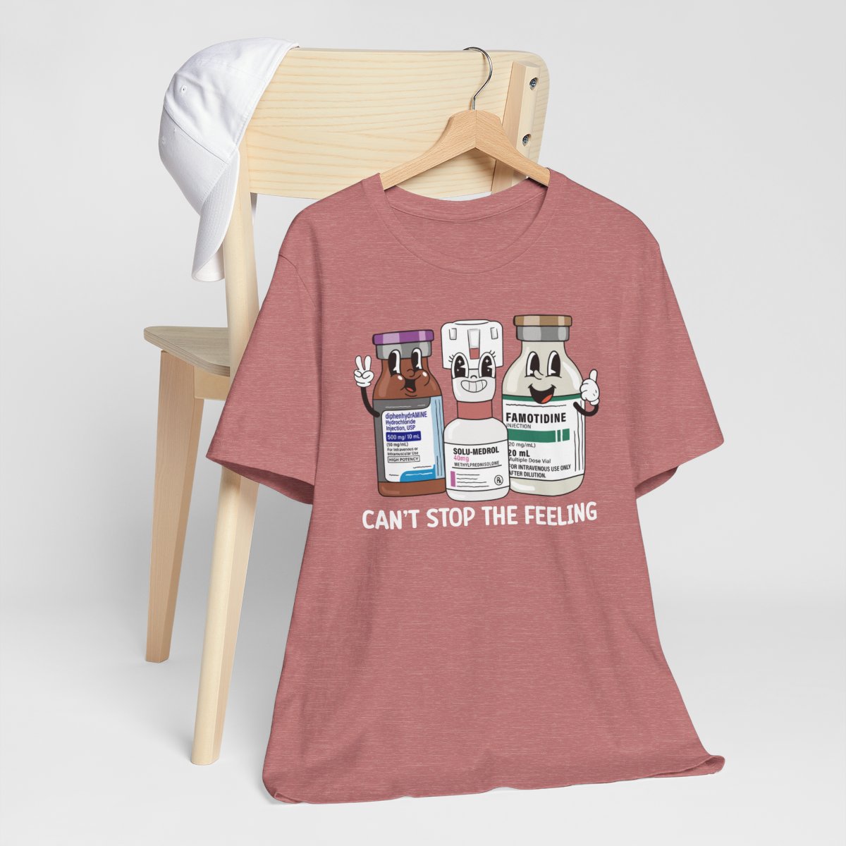 Can't Stop the Feeling Funny ICU Nurse T-shirt - Intensive Care Unit Tee
