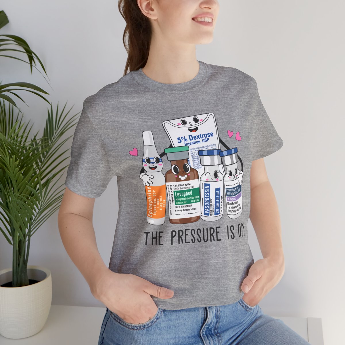 The Pressure is on Funny ICU Nurse T-shirt
