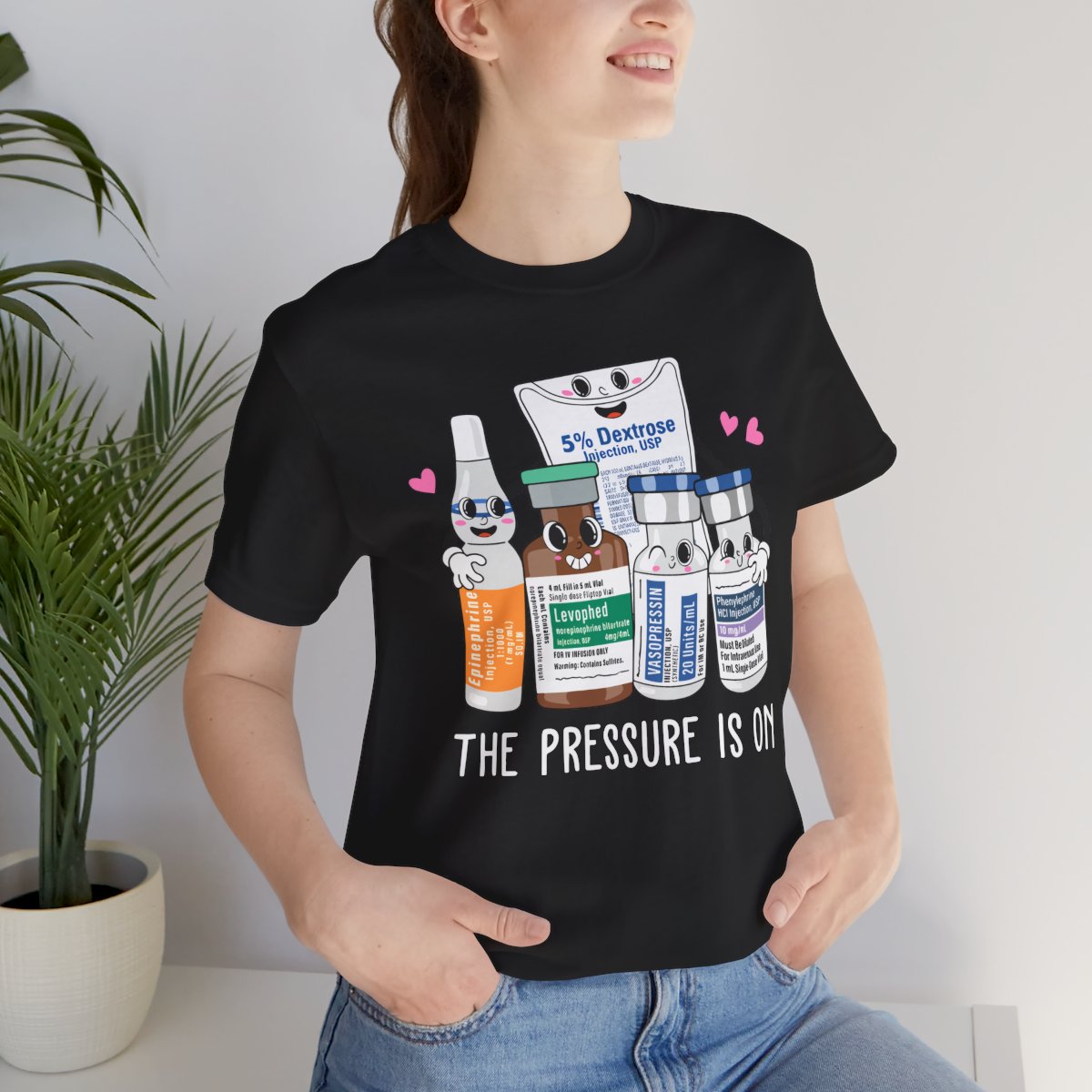 The Pressure is on Funny ICU Nurse T-shirt