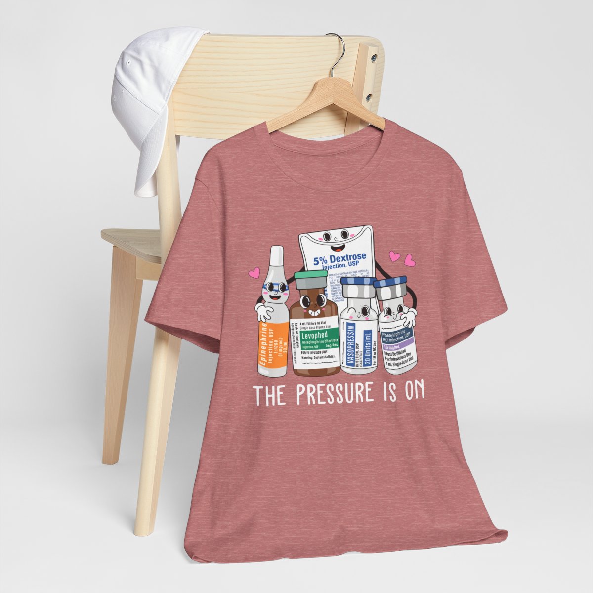 The Pressure is on Funny ICU Nurse T-shirt