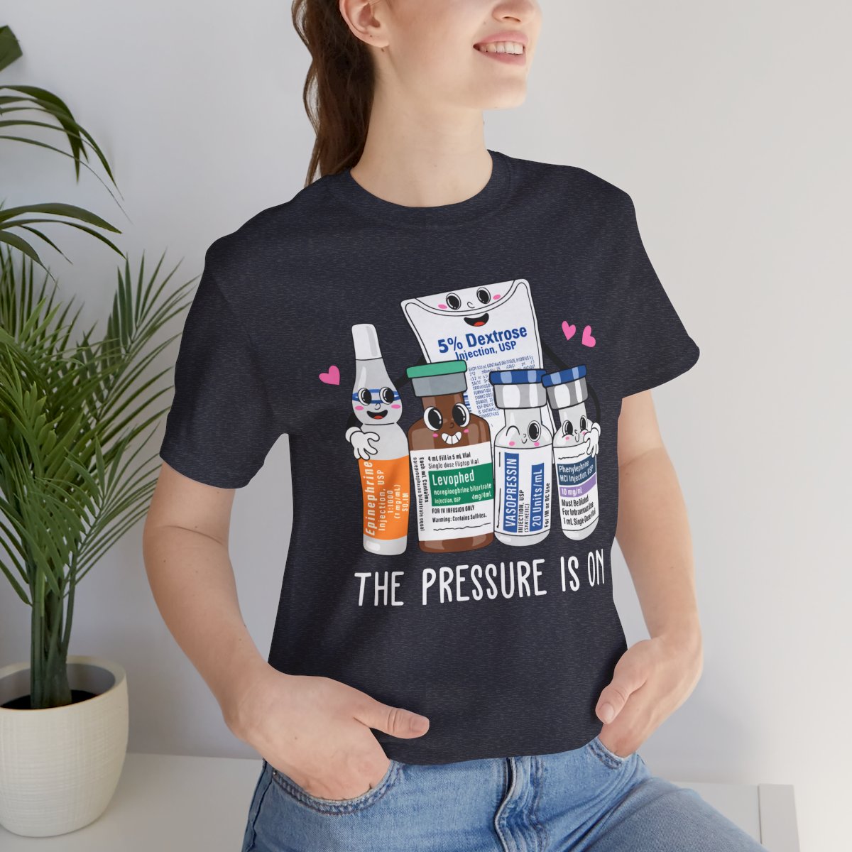 The Pressure is on Funny ICU Nurse T-shirt