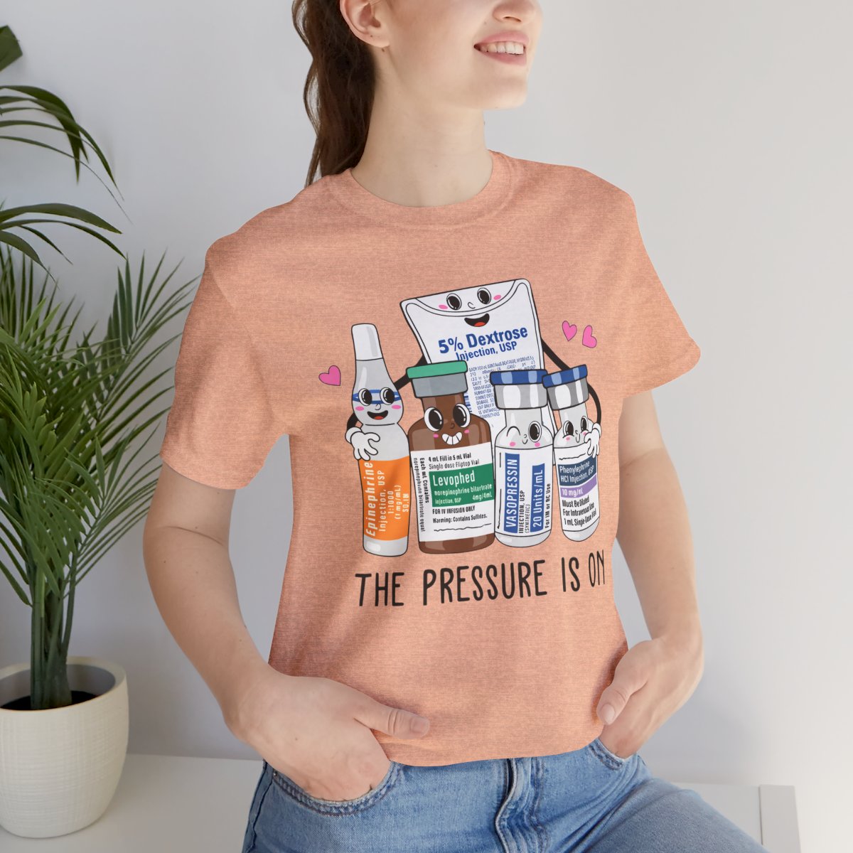 The Pressure is on Funny ICU Nurse T-shirt