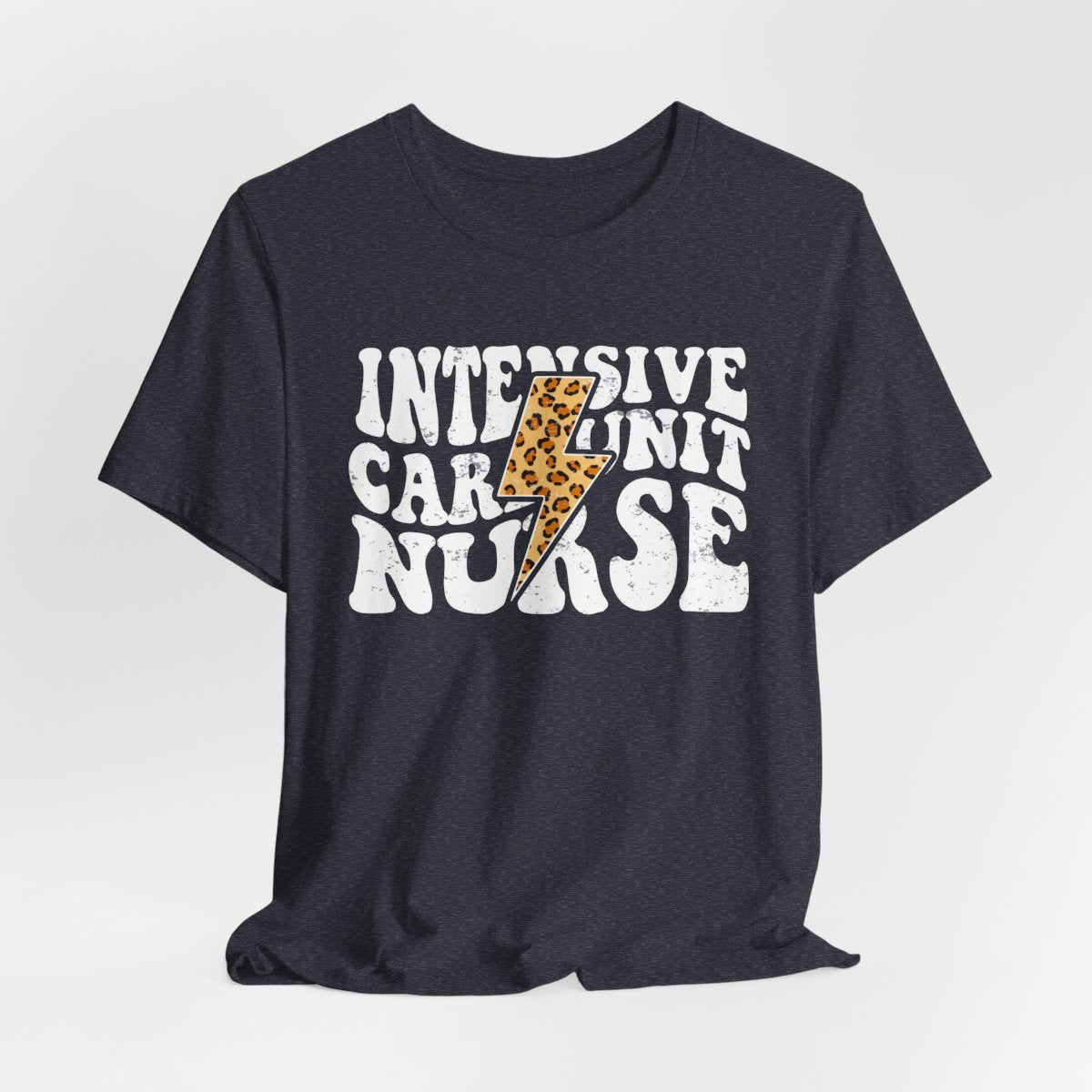 Intensive Care Unit Nurse Cheetah Flash T-Shirt - ICU Tee