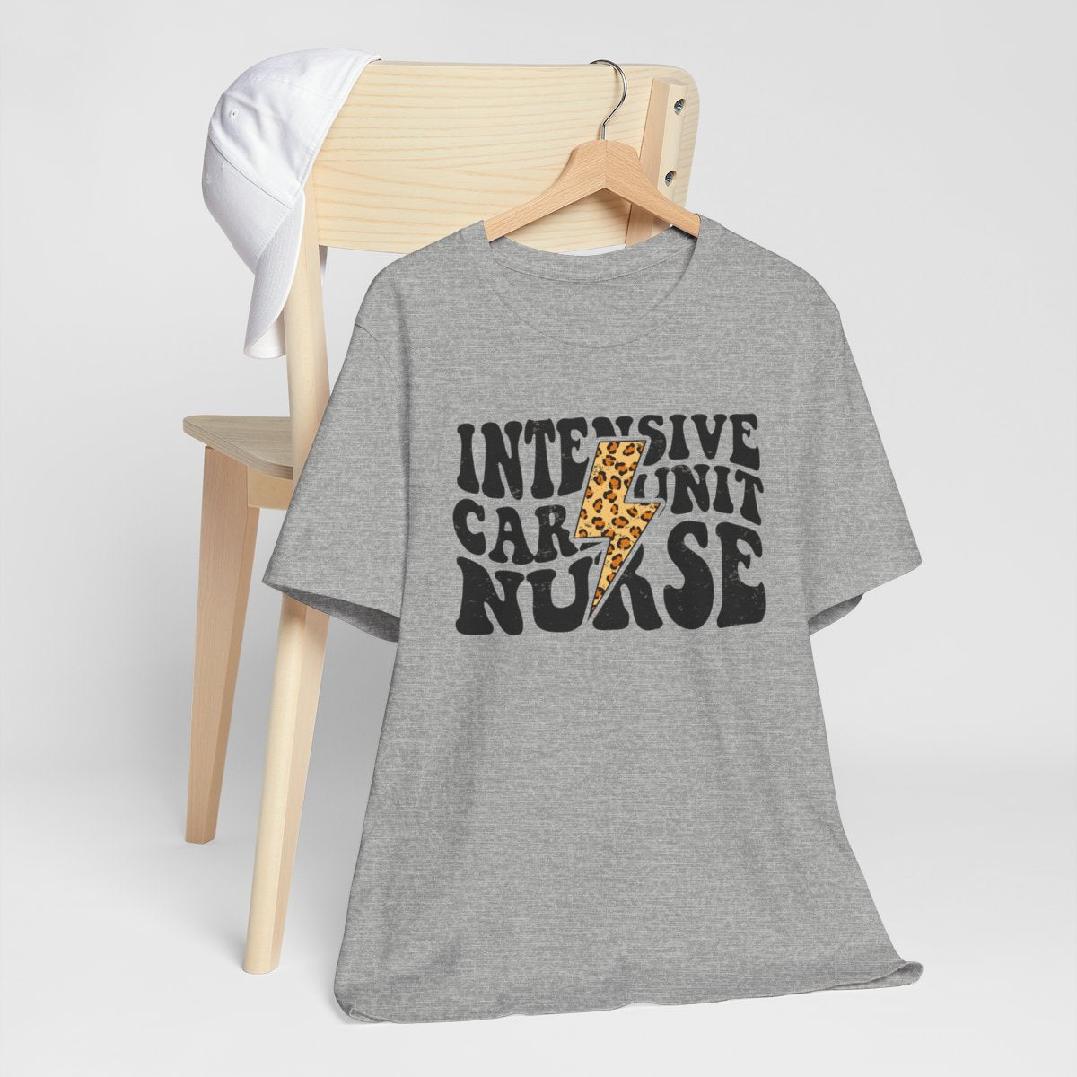Intensive Care Unit Nurse Cheetah Flash T-Shirt - ICU Tee