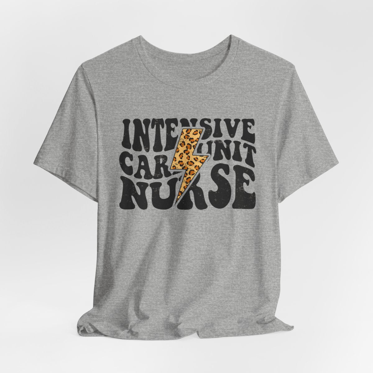 Intensive Care Unit Nurse Cheetah Flash T-Shirt - ICU Tee