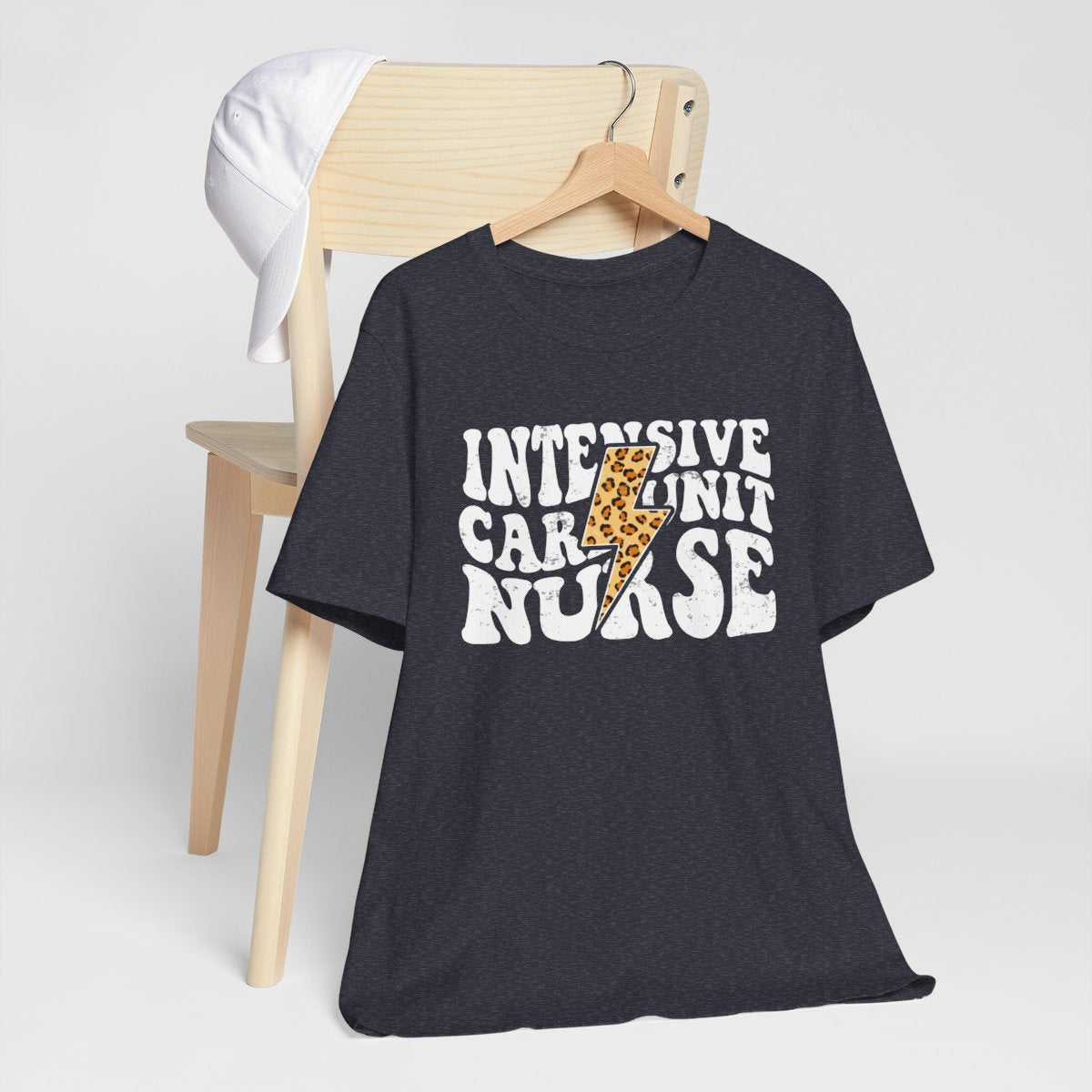 Intensive Care Unit Nurse Cheetah Flash T-Shirt - ICU Tee
