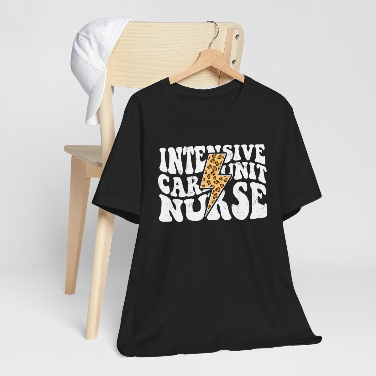 Intensive Care Unit Nurse Cheetah Flash T-Shirt - ICU Tee