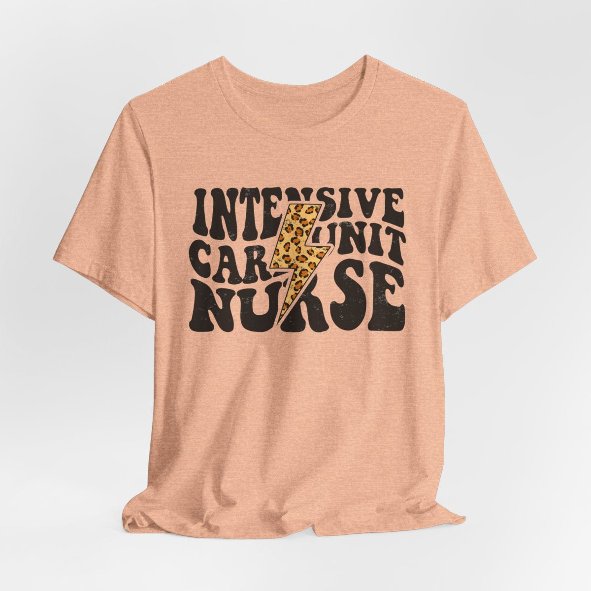 Intensive Care Unit Nurse Cheetah Flash T-Shirt - ICU Tee