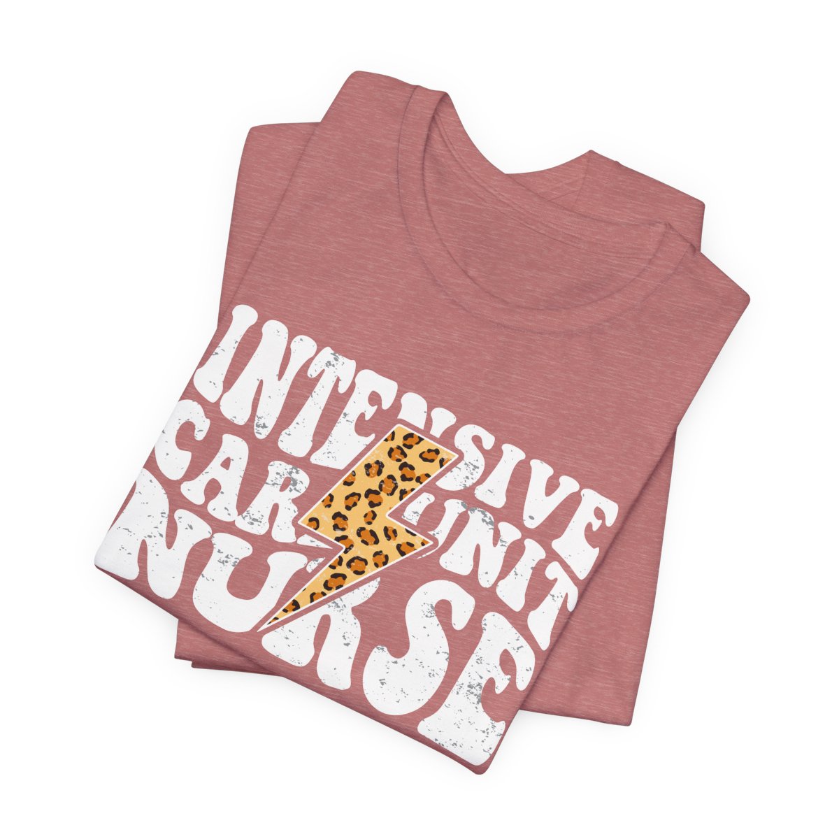 Intensive Care Unit Nurse Cheetah Flash T-Shirt - ICU Tee