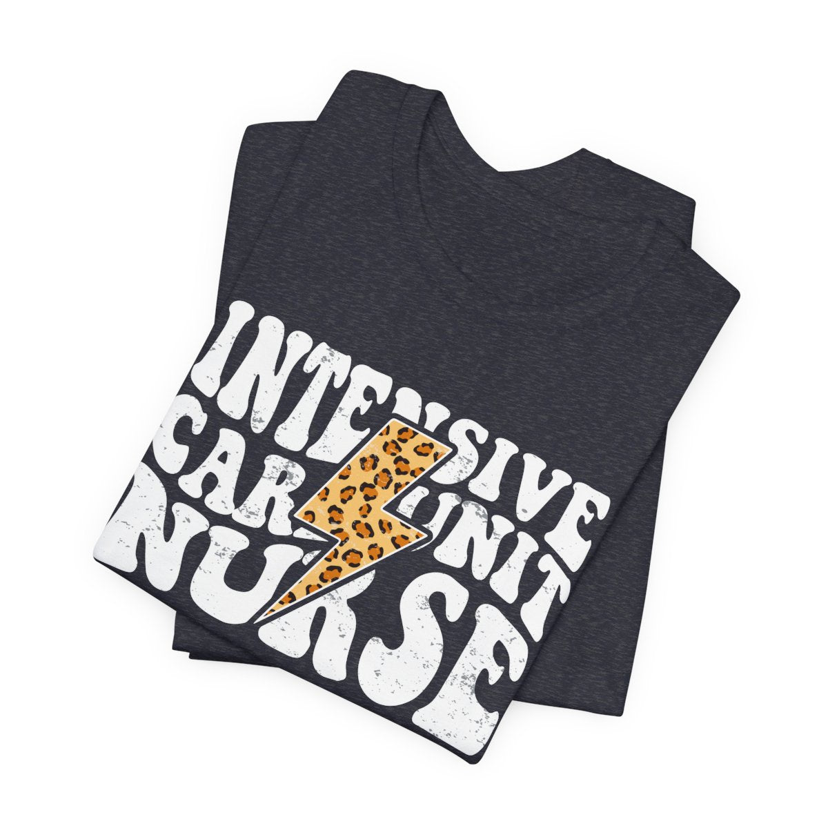 Intensive Care Unit Nurse Cheetah Flash T-Shirt - ICU Tee