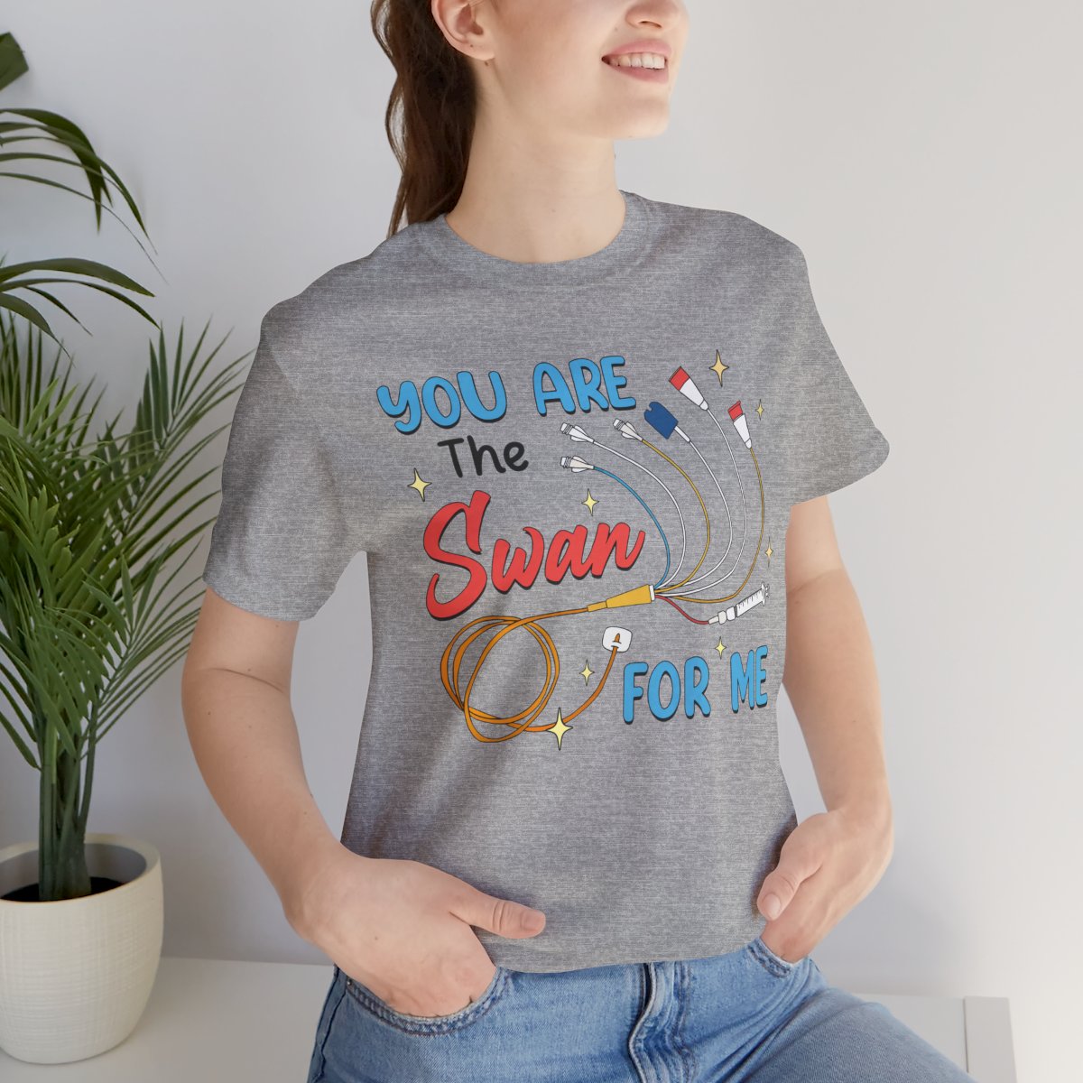 Funny Intensive Care Unit Nurse Tee - You are the Swan for me Shirt